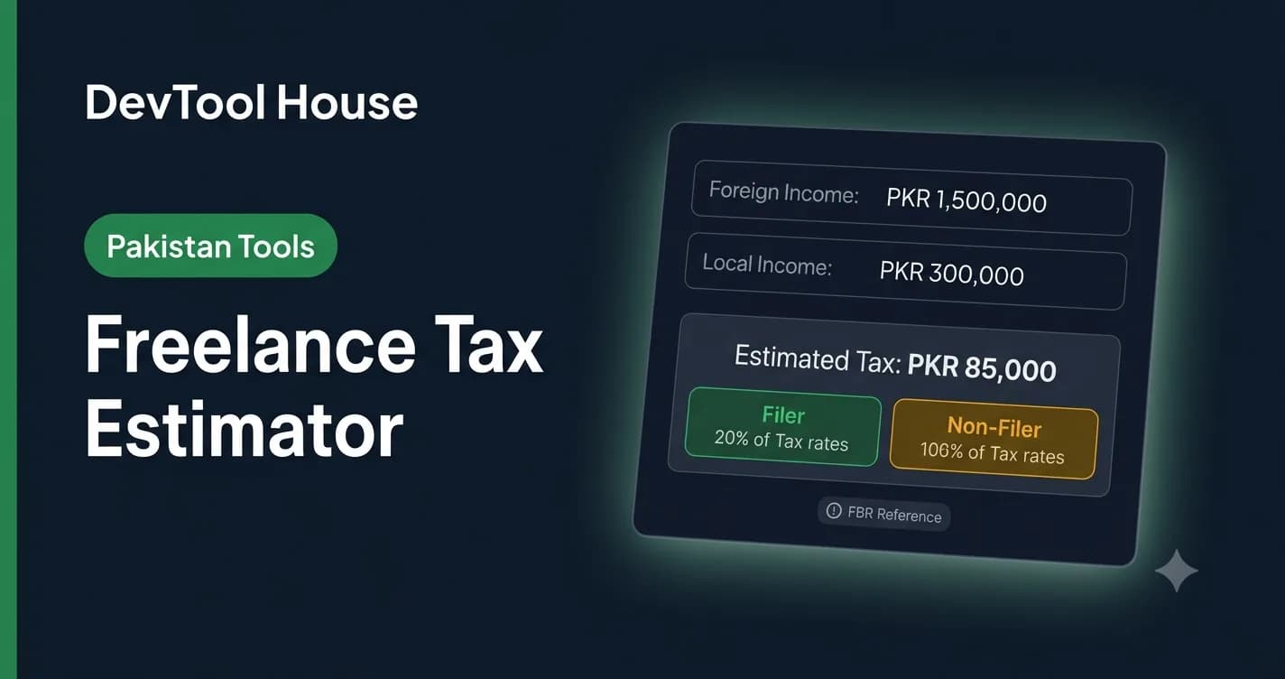 Freelance Tax in Pakistan 2026-27 - DevTool House